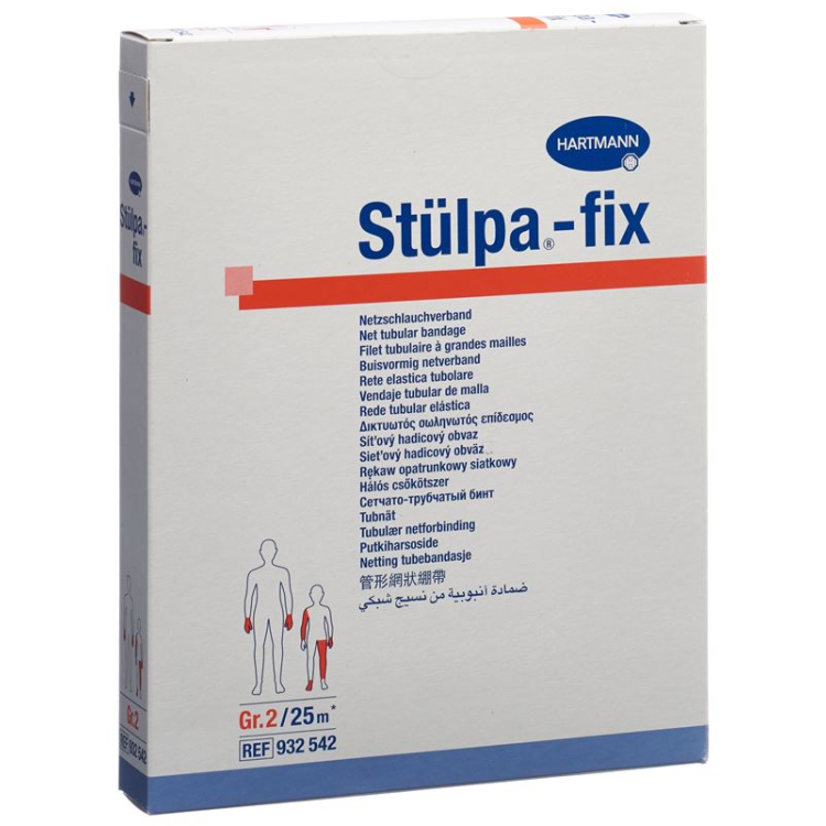 Stülpa Fix net bandagem Gr2 multi-finger roll 25 metros