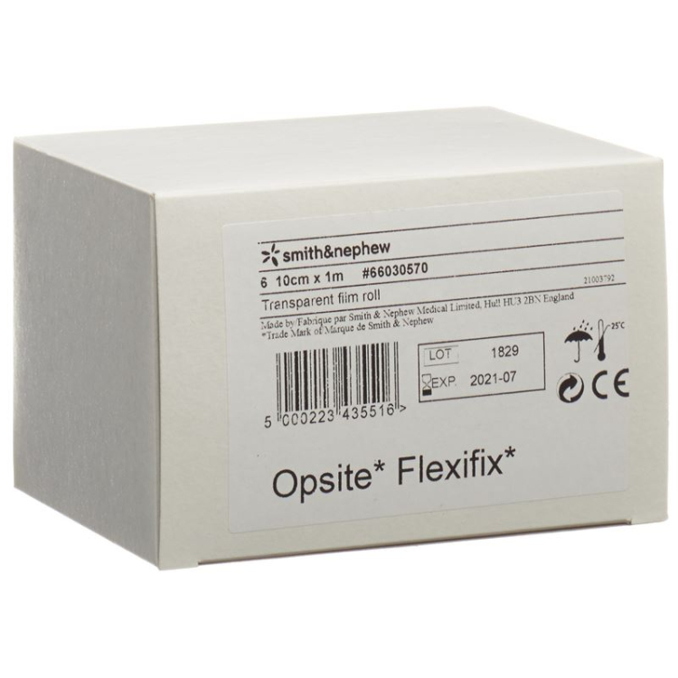 Opsite Flexifix ខ្សែភាពយន្តថ្លា 10cmx1m 6 វិល