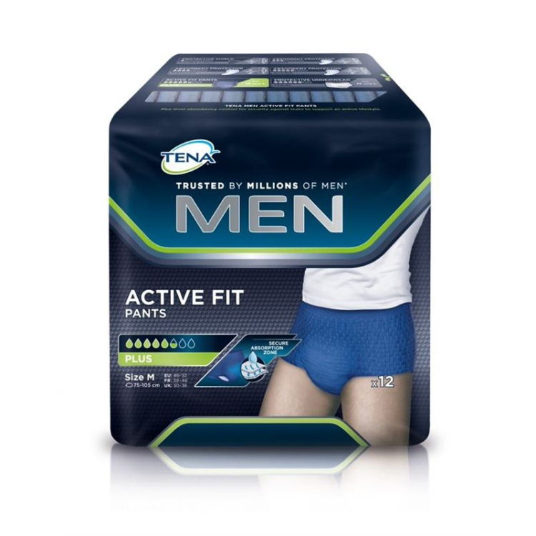 TENA Men Active Fit Pants M Carton 4 x 12 pcs