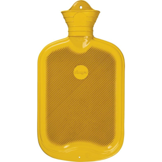Sänger hot water bottle made of natural rubber Lamelle 2l 1sided yellow