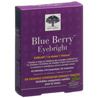 új nordic blue berry eyebright tabl 60 stk