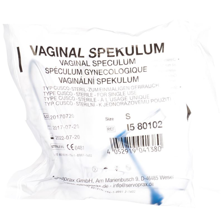 Spéculum CUSCO 1x plastique stérile S 24mm