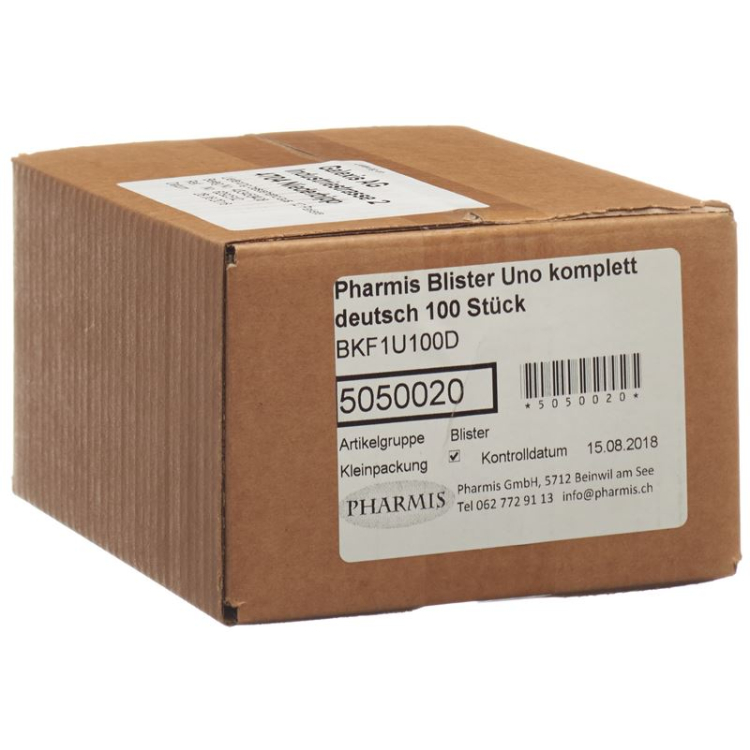 Pharmis Blister Uno komplett 100 db