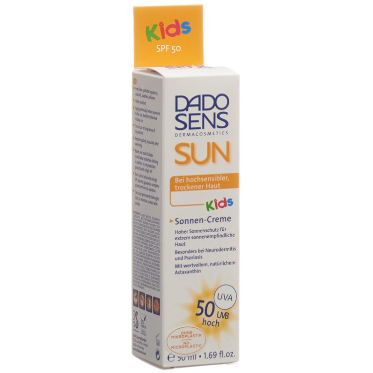 Dado Sens Sun Sun Cream Kids Sun Protection Factor 50 50 ml