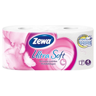 Zewa toilet paper white 4lagig 150 sheets 2 pcs