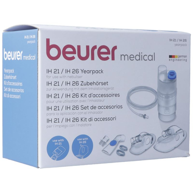 Beurer aftermarket accessories set to inhaler IH 21/26