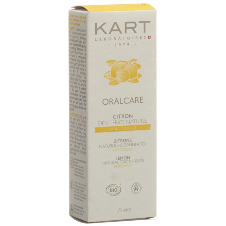 KART Tandpasta Klei Oralcare Citroen 75 ml