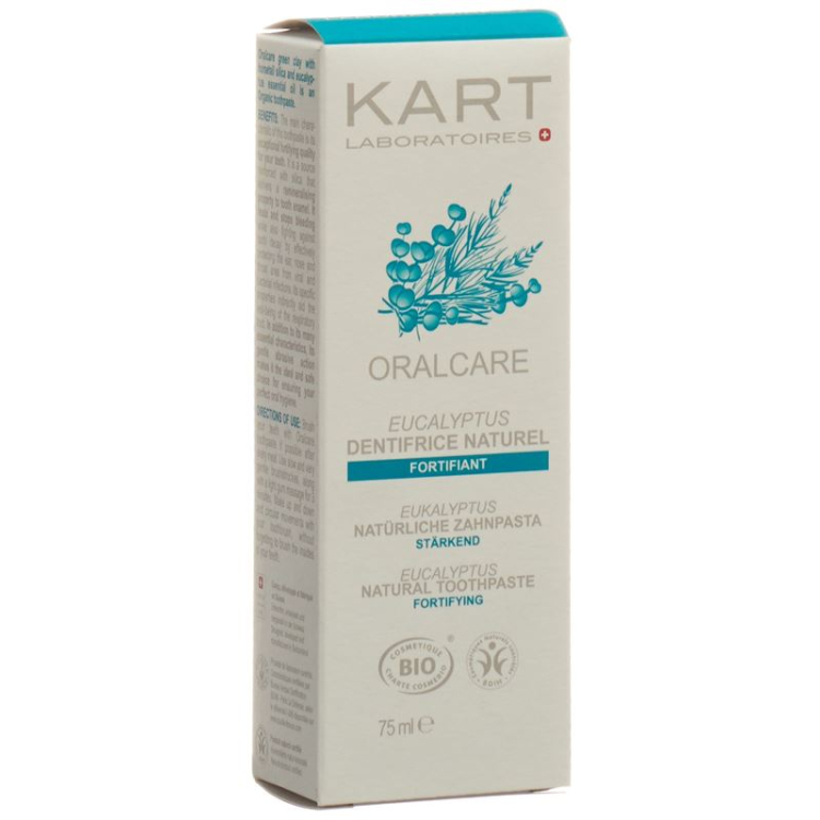 KART Zubní pasta Clay Oralcare Eucalyptus 75 ml