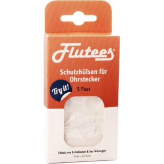 Flutees protective sleeves for ear studs 5 pairs