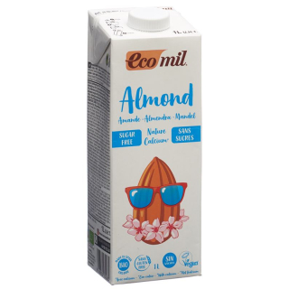 Ecomil អាល់ម៉ុនផឹកដោយគ្មានជាតិស្ករជាមួយកាល់ស្យូម 1 លីត្រ