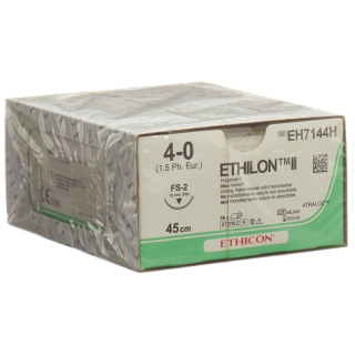 ETHILON II 45cm biru 4-0 FS-2 36 pcs