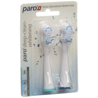 Paro deep clean whitening replacement toothbrush sonic 2 pcs