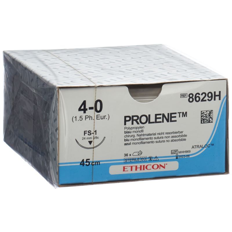 PROLENE 45см синий 4-0 FS-1 36 шт. 8629 H