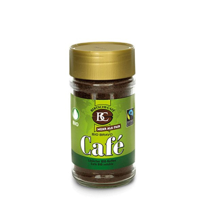 Bc bertschi café bio bravo жылдам кофе шыны 100 г