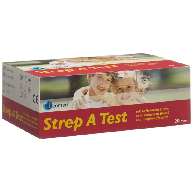 Strep A Test Teomed with flecked swab 20 pc