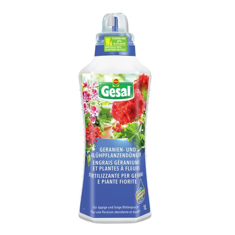 Gesal Geranium og blomsterplantegjødsel 1 lt