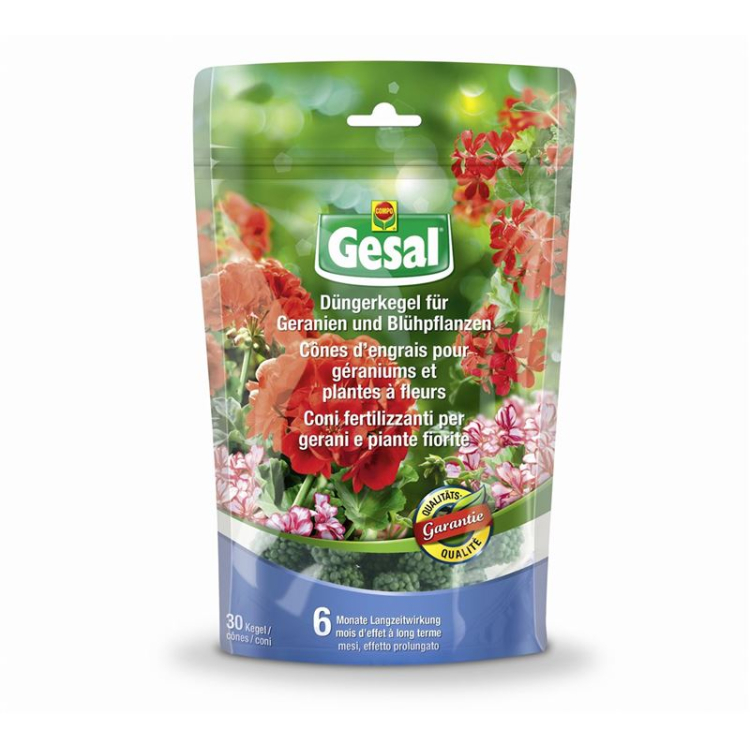 កោណជី Gesal សម្រាប់ geraniums និងរុក្ខជាតិផ្កា 30 កុំព្យូទ័រ