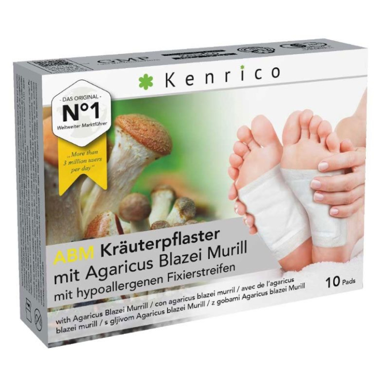 Kenrico herbal plasters Agaricus Blazei Murill 10 pieces