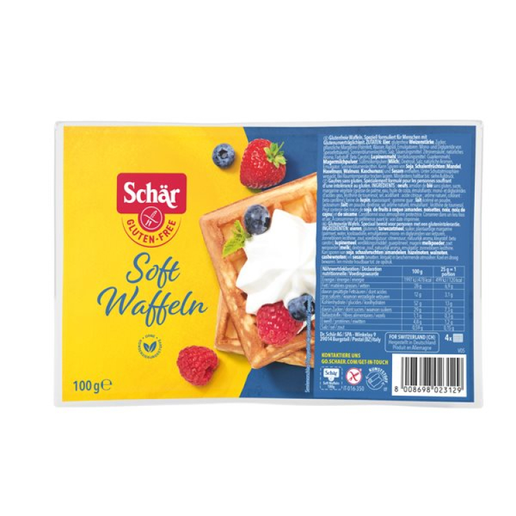 Schär soft waffles gluten free 100 g