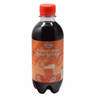 MORGA شراب فراولة بالفركتوز 3.3 ديسيلتر