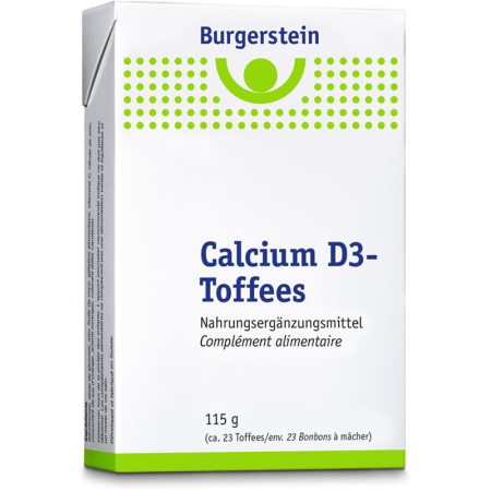 Burgerstein Kalsium D3 Toffees 115 g
