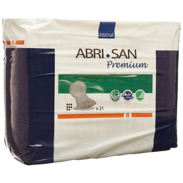 Abri-San Premium anatomik şekilli ped No. 8 36x63cm turuncu