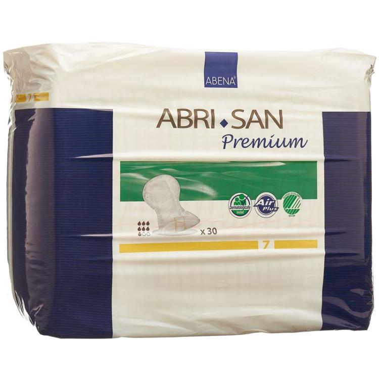 Abri-San Premium анатомично оформена вложка Nr7 36x63cm жълта Sa