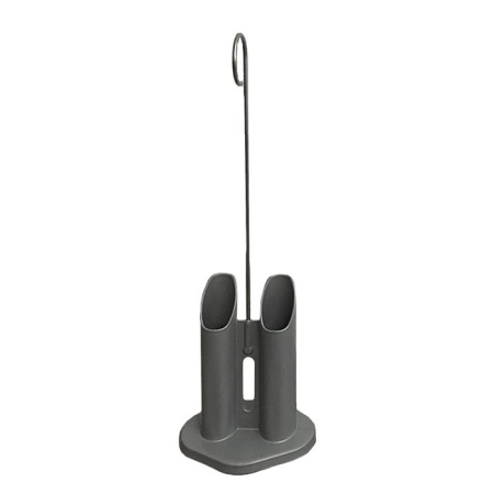Sahag Krücken- / floor stand aluminum gray for 1 pair