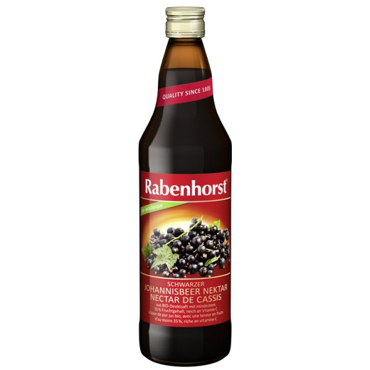 Rabenhorst Blackcurrant Nectar Bio 6 x 750 ml