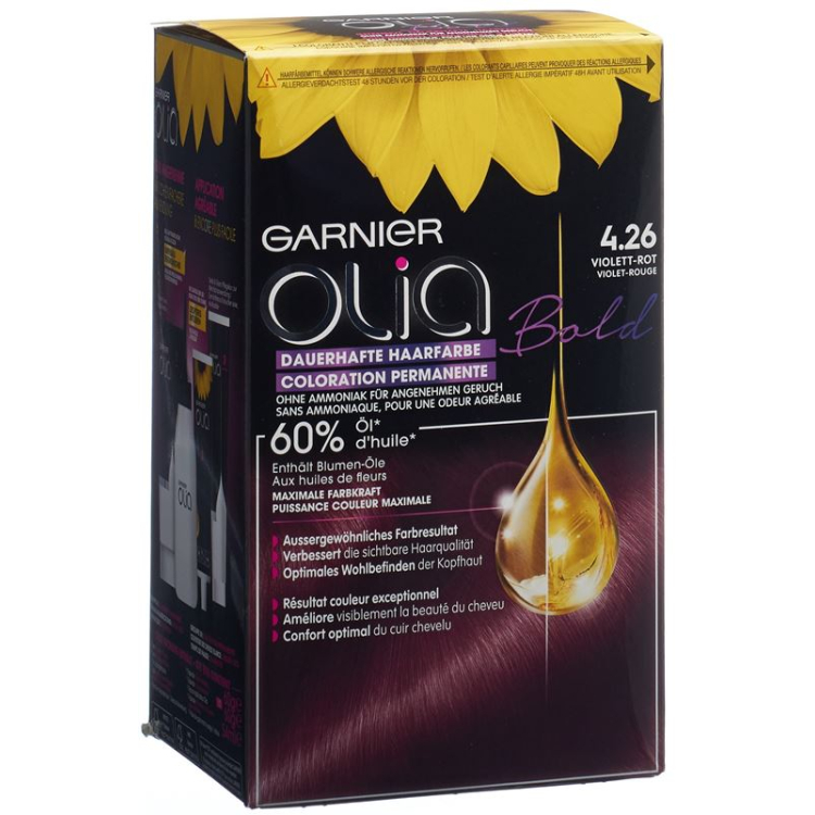 Olia Hair Color Bold Rose Violet 04.26