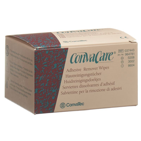 Салфетка для очищения кожи Convacare 3x7 см, белая, 100 упаковок