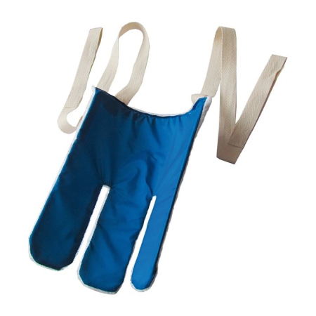 Sundo stocking puller terry blue / white with nylon drawstrings