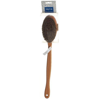 Herba bath and massage brush horsehair / plant fiber FSC certified