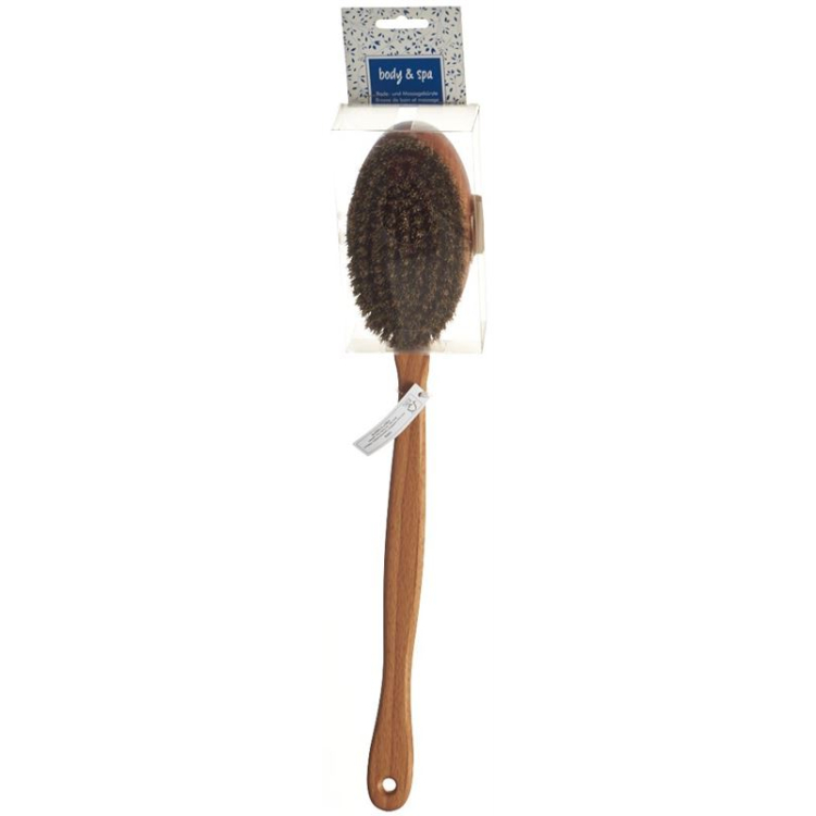 Herba bath and massage brush horsehair / plant fiber FSC certified