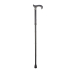 Sahag folding cane alu black -100kg 85-95cm derby soft grip handle gray 4-way foldable