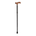 Sahag folding cane alu black -100kg 85-95cm with Fritz handle wood 4-fold foldable