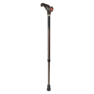 Sahag metal stick black-bronze -130kg 74-94cm anatomic handle right soft grip black