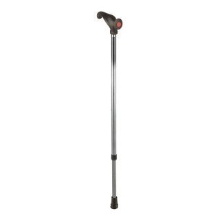 Sahag metal stick black-gray -130kg 74-94cm anatomic handle left soft grip black