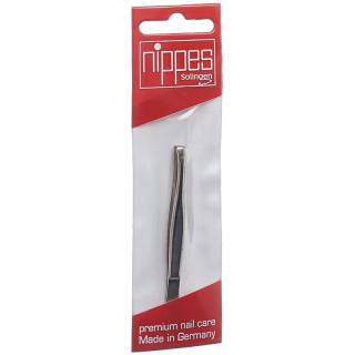 Nippes tweezers 8cm straight nickel-plated