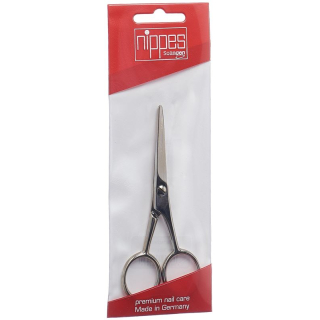 Nippes scissors/beard scissors, nickel-plated