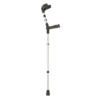 Sahag crutches soft grip XL alu black -150kg 1 pair