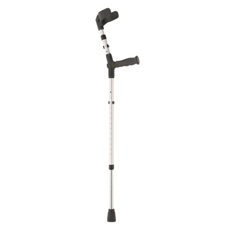 Sahag crutches soft grip XL alu black -150kg 1 ஜோடி