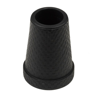Ossenberg crutch cap with steel insert 19mm black for faltba