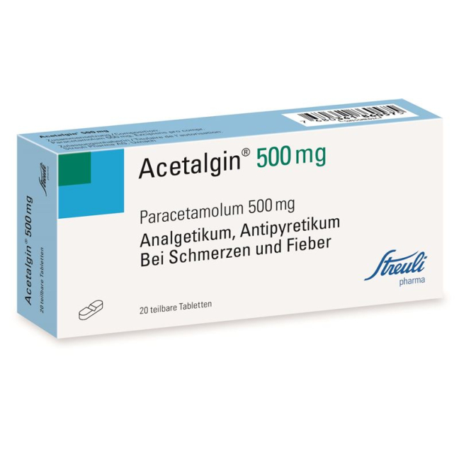 Acetalgina Tabl 500 mg 20 Stk