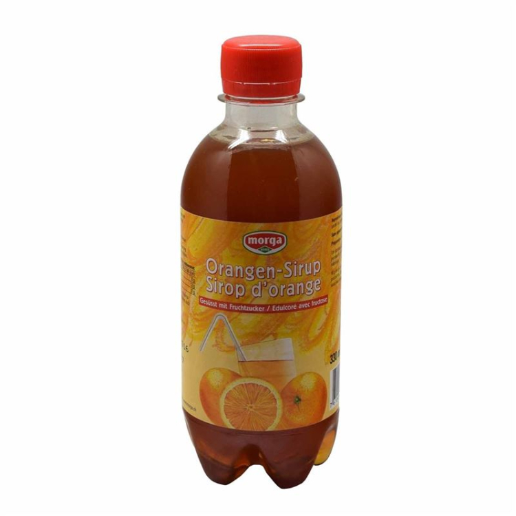 MORGA appelsinsirup med frugtsukker 3,3 dl