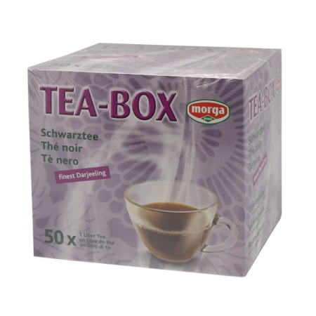 Trà đen hộp trà Morga 50 x 1 lít