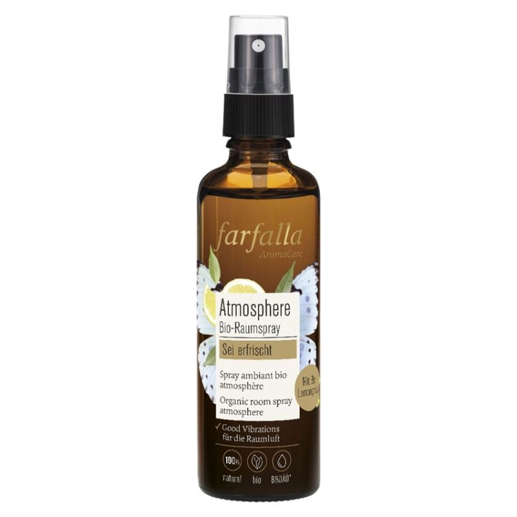 farfalla organic Room sprayay is refreshing Lemongrass 75ml