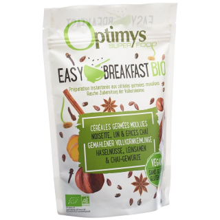 Optimys Easy Breakfast hazelnuts and flax seed Chai Spices Organic Battalion 350 g