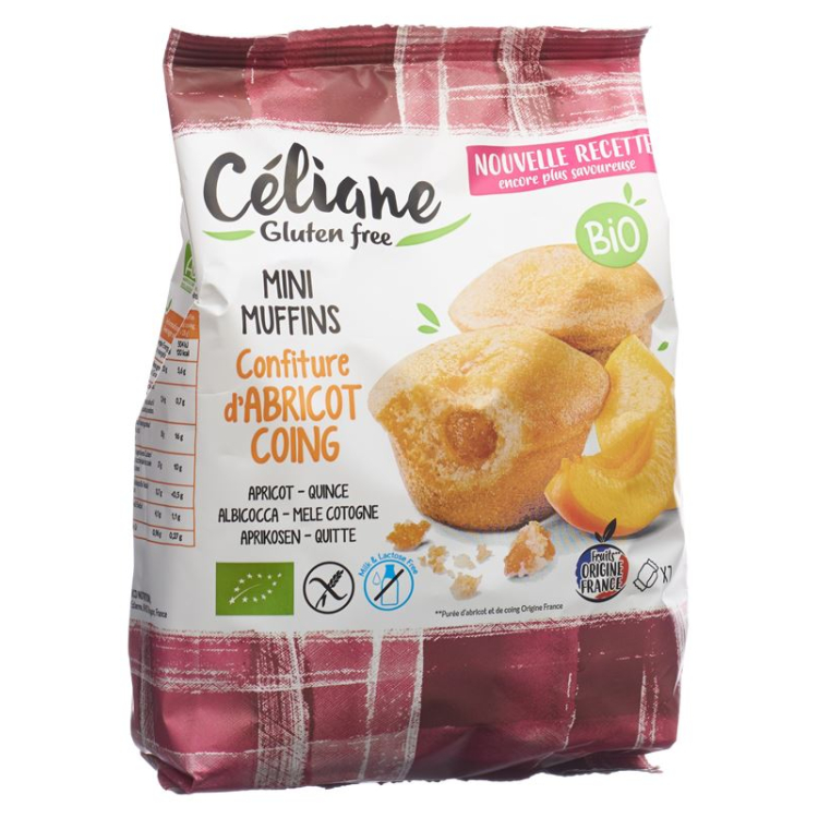 Les Recettes de Céliane mini-muffins Apricot gluten free 200 g