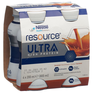 Ressource Ultra High Protein Caramel 4 Fl 200 ml